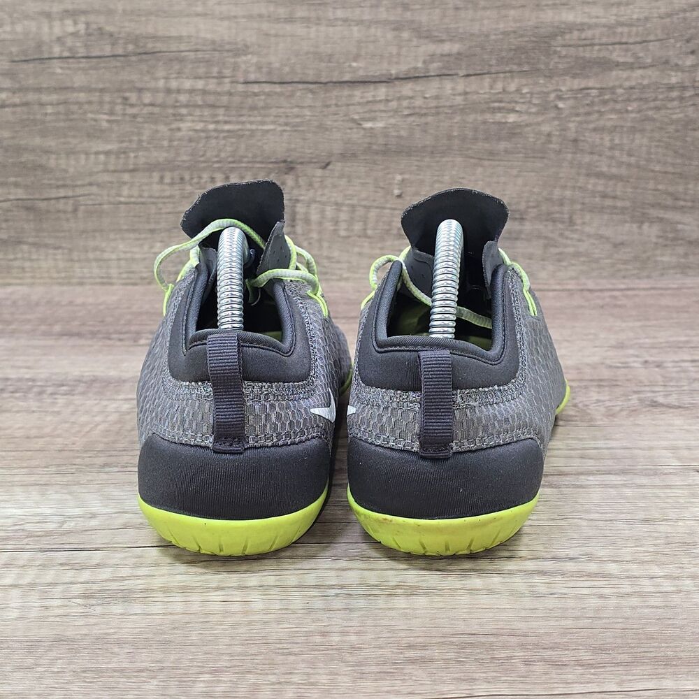 Nike Free 1.0 Cross Bionic Women's Size 9 Grey Neon Green Shoes (641530-200) - Picture 4 of 9